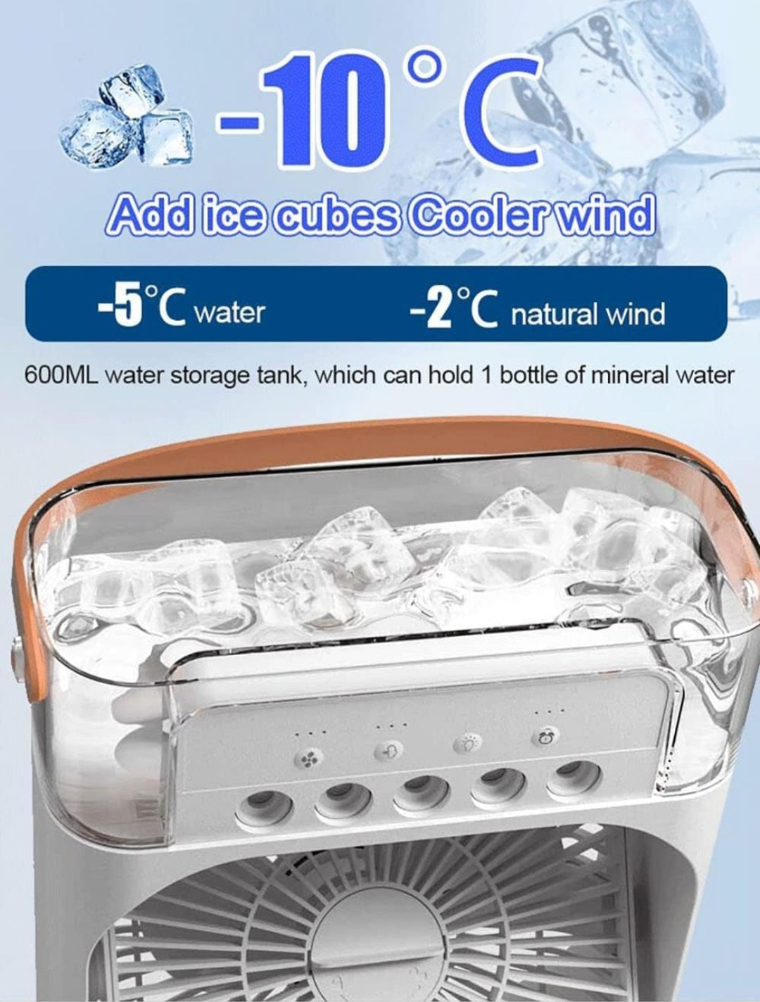 Portable Air cooler Table fan with humidifier