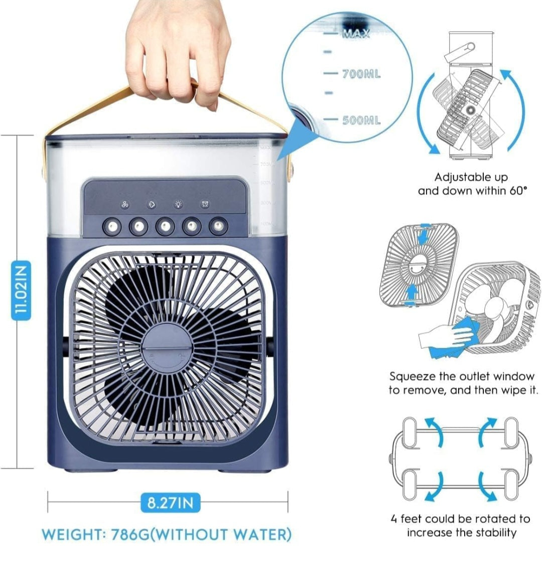 Portable Air cooler Table fan with humidifier