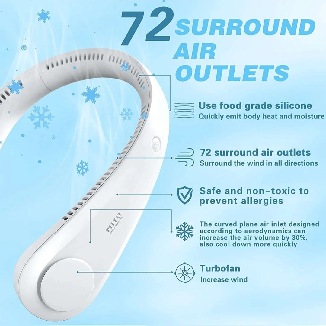 Portable Neck Fan Mini Neck Fan